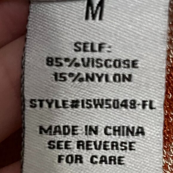 Baltic Born floral rose print mock neck puff sleeve sweater size medium retro - Picture 9 of 10